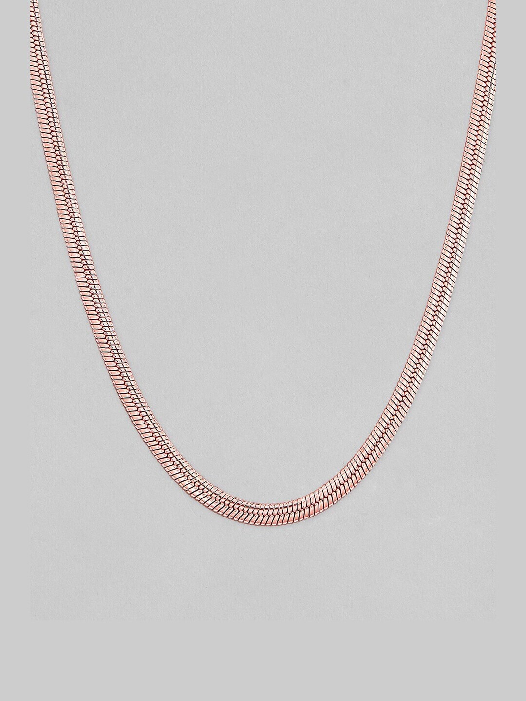 

Rubans Voguish Rose & Gold-Plated Chain