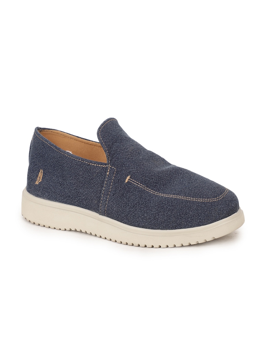 

Hush Puppies Men Blue Solid Slip-On Sneakers