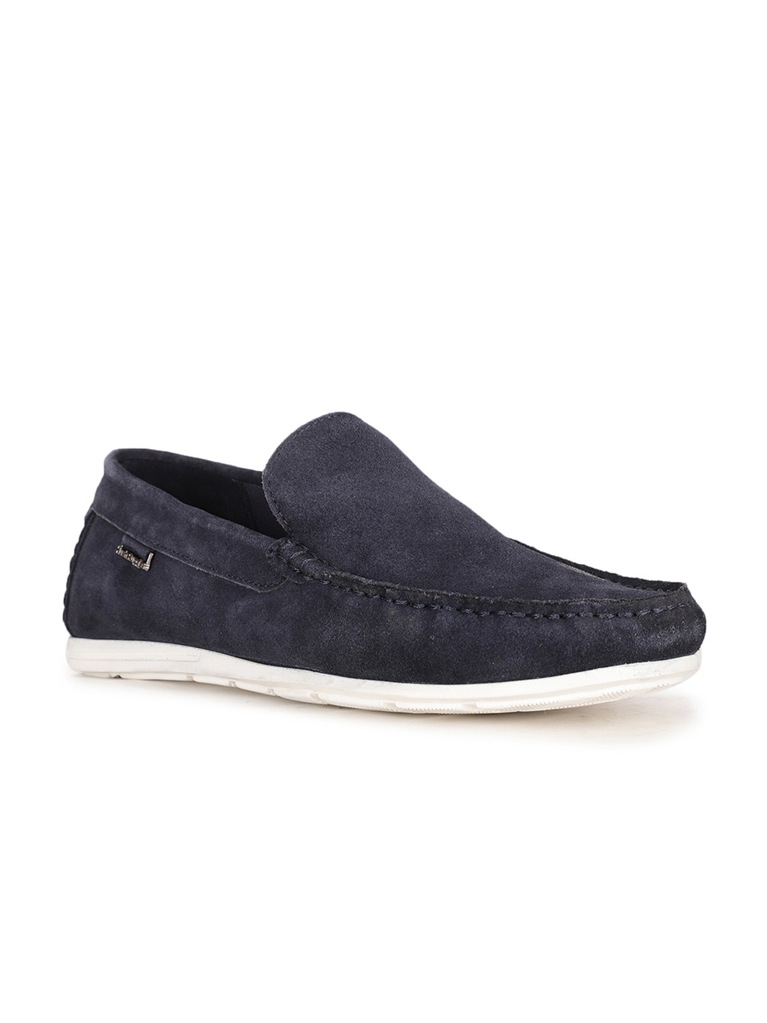 

Hush Puppies Men Blue Leather Loafers