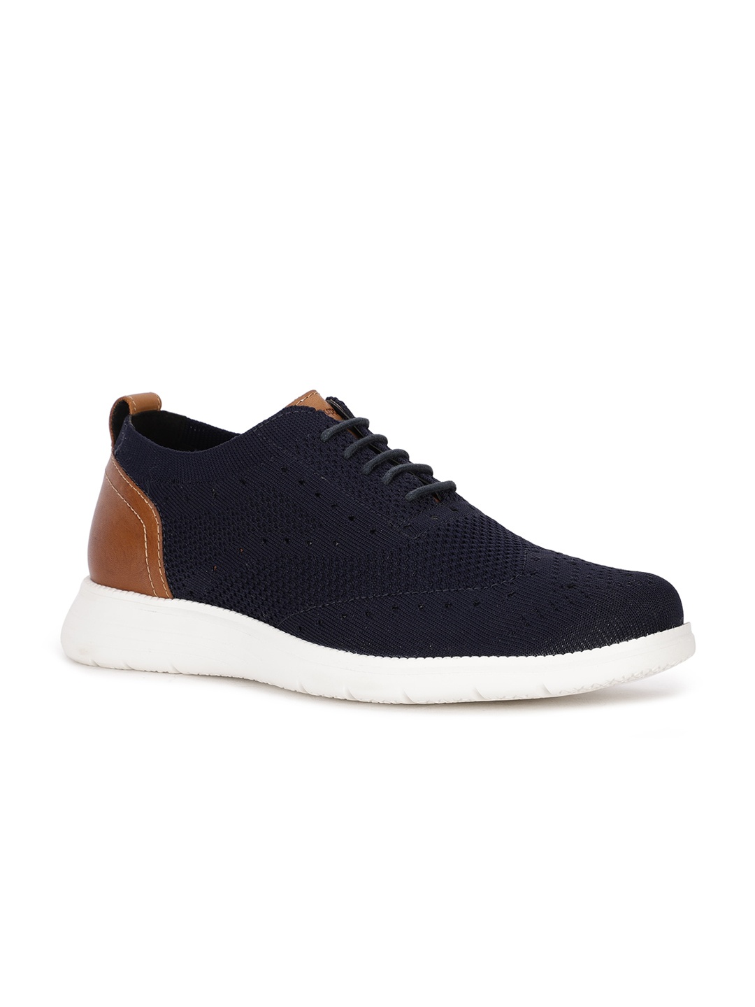 

Hush Puppies Men Navy Blue Solid Sneakers