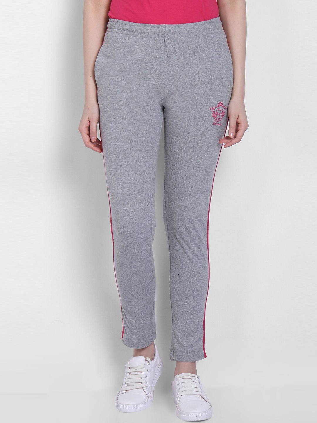 

NEVA Women Grey Solid Track Pants