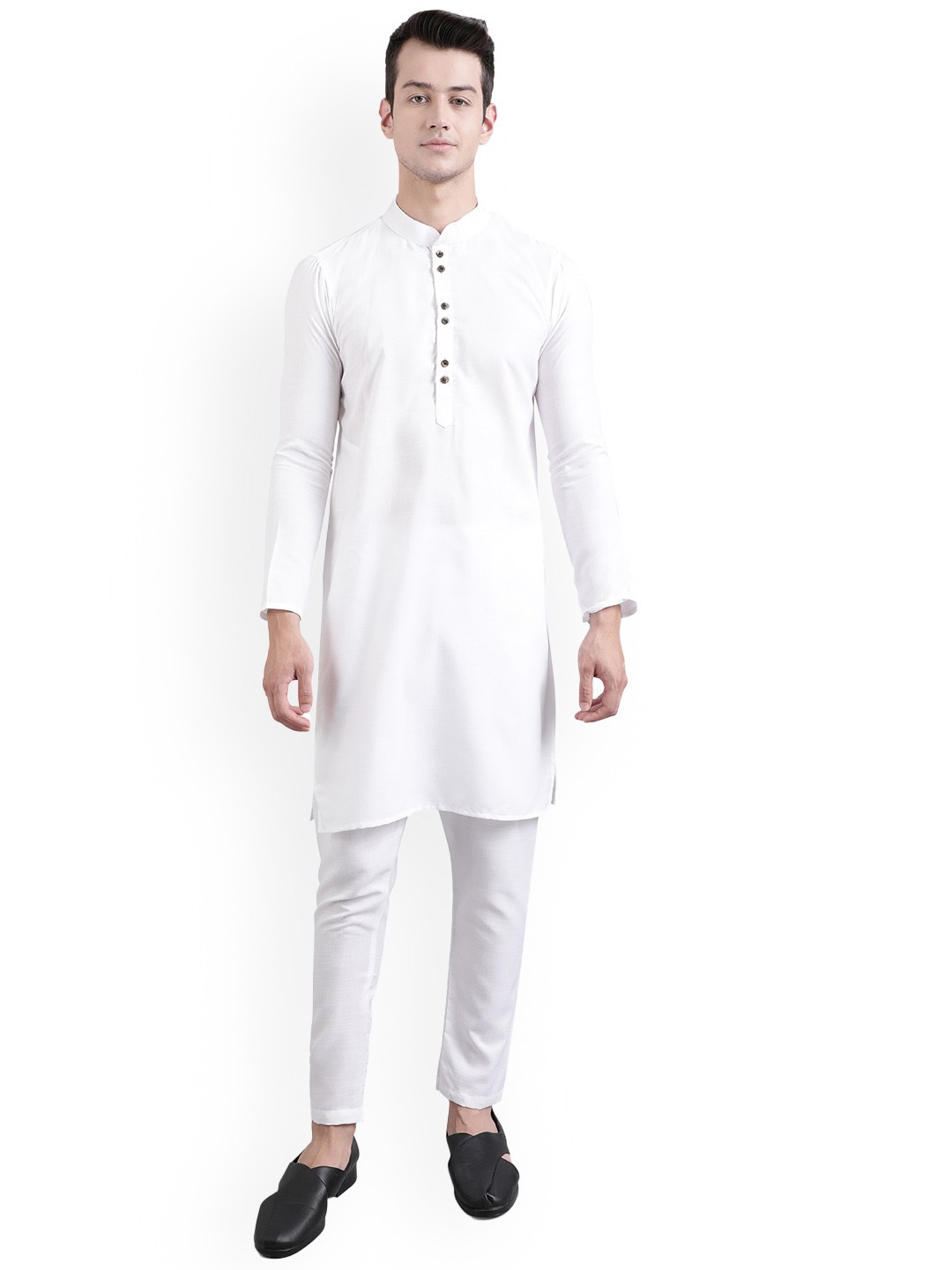 

ORUS Men White Kurta with Pyjamas