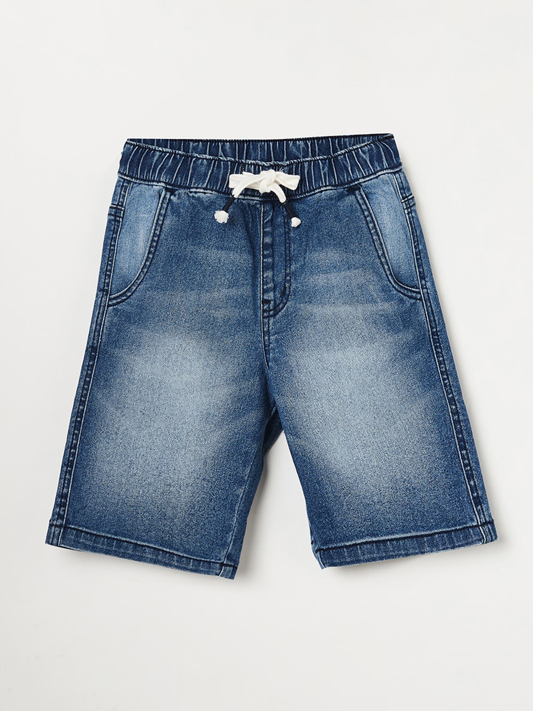 

Fame Forever by Lifestyle Boys Blue Washed Slim Fit Denim Shorts