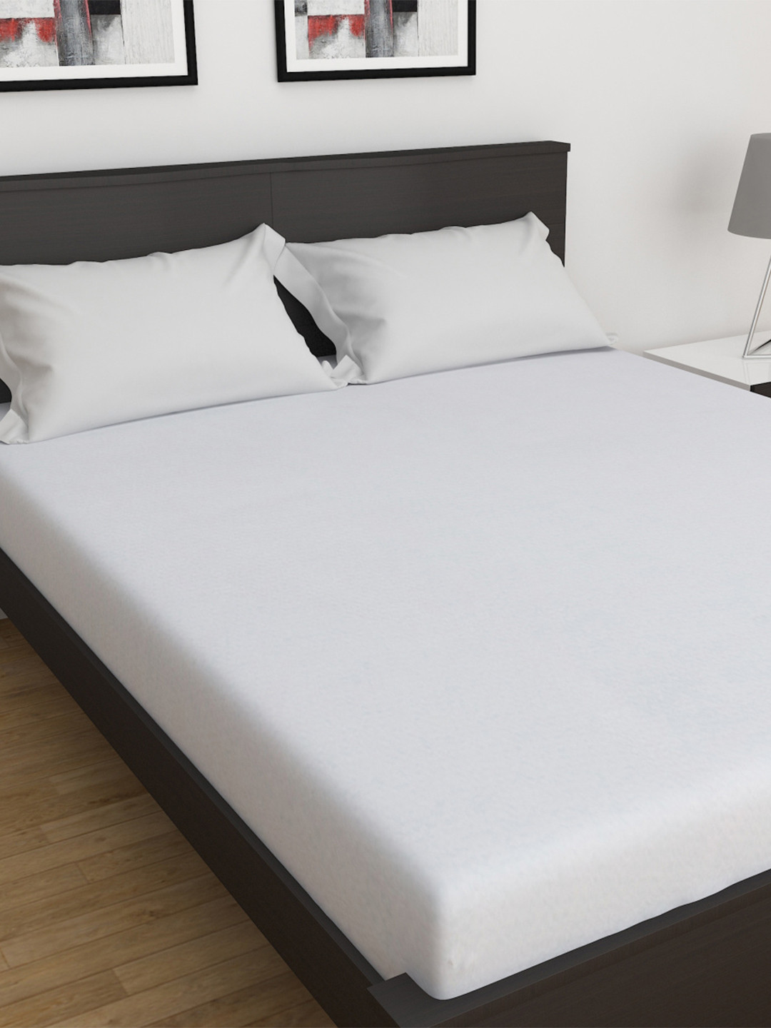 

Home Centre White Solid Mattress Topper