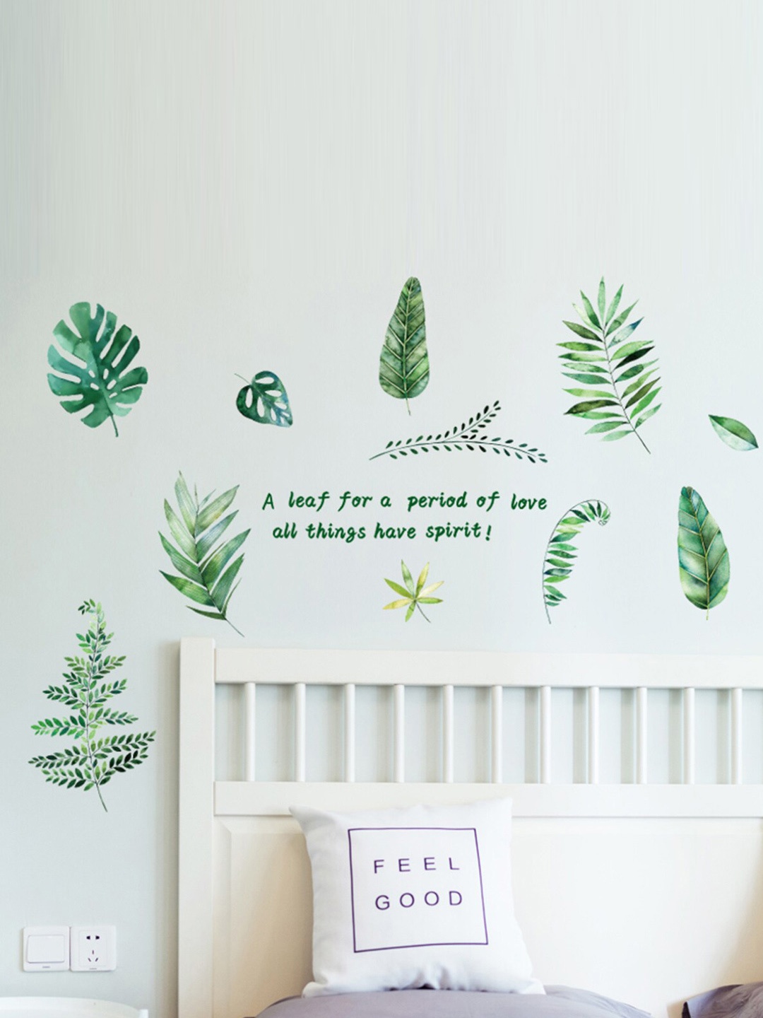 

Home Centre Green & White Floral Corsica Nova Wall Stickers