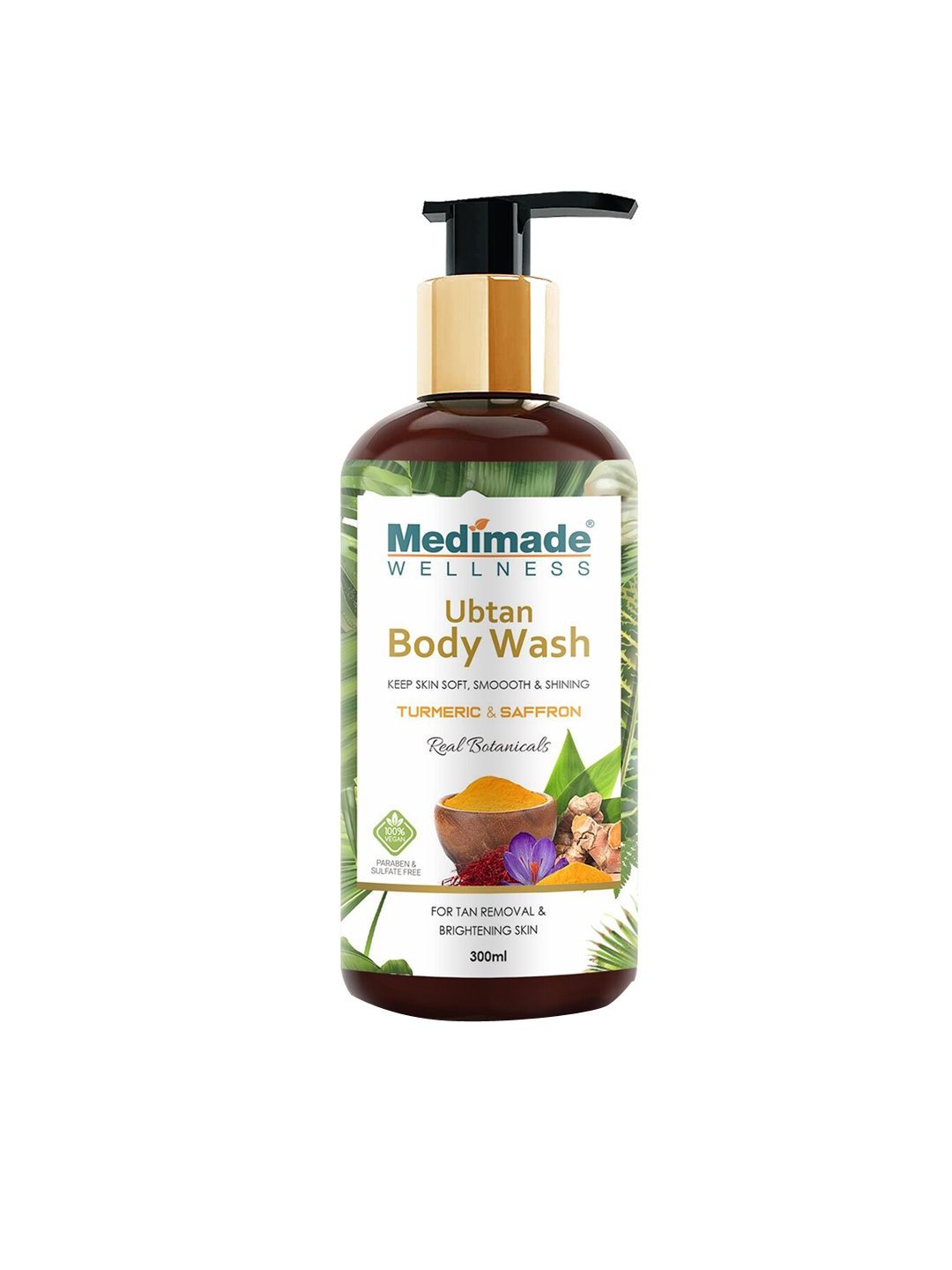 

Medimade Turmeric & Saffron Ubtan Body Wash for Tan Removal - 300 ml, White
