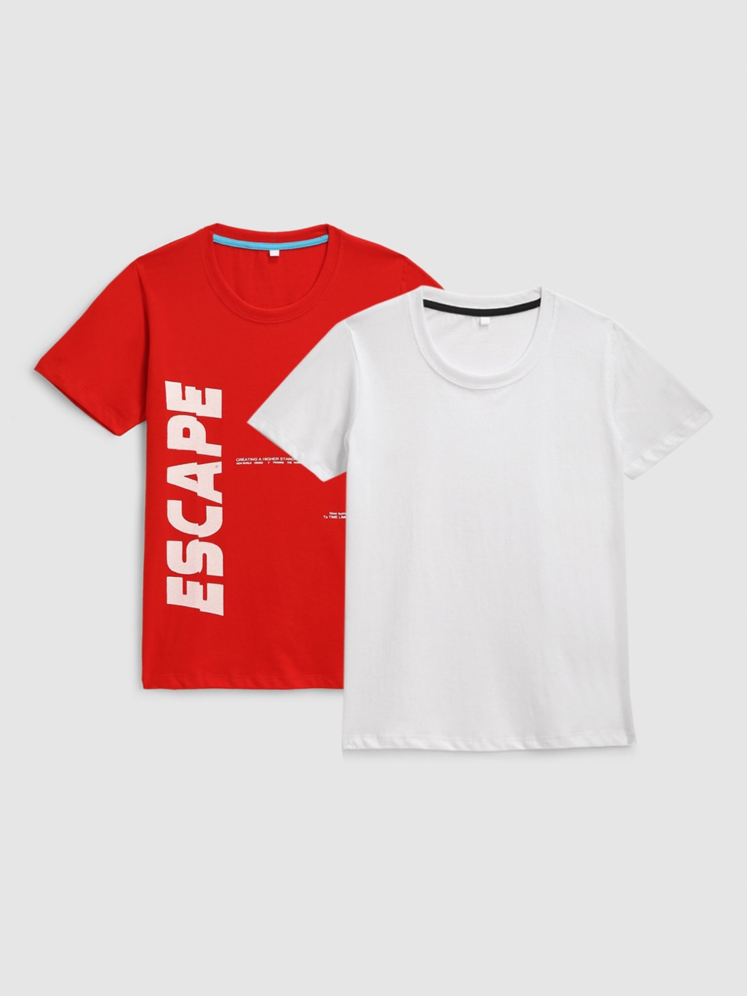 

KIDSCRAFT Boys White & Red 2 T-shirt