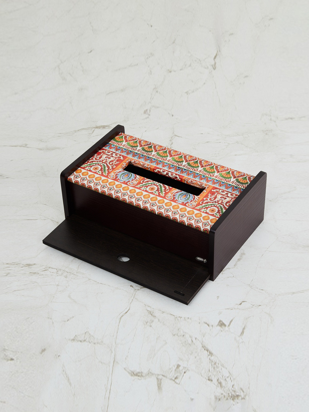 

Home Centre Brown Maris Helina Printed Wooden Tissue Holder