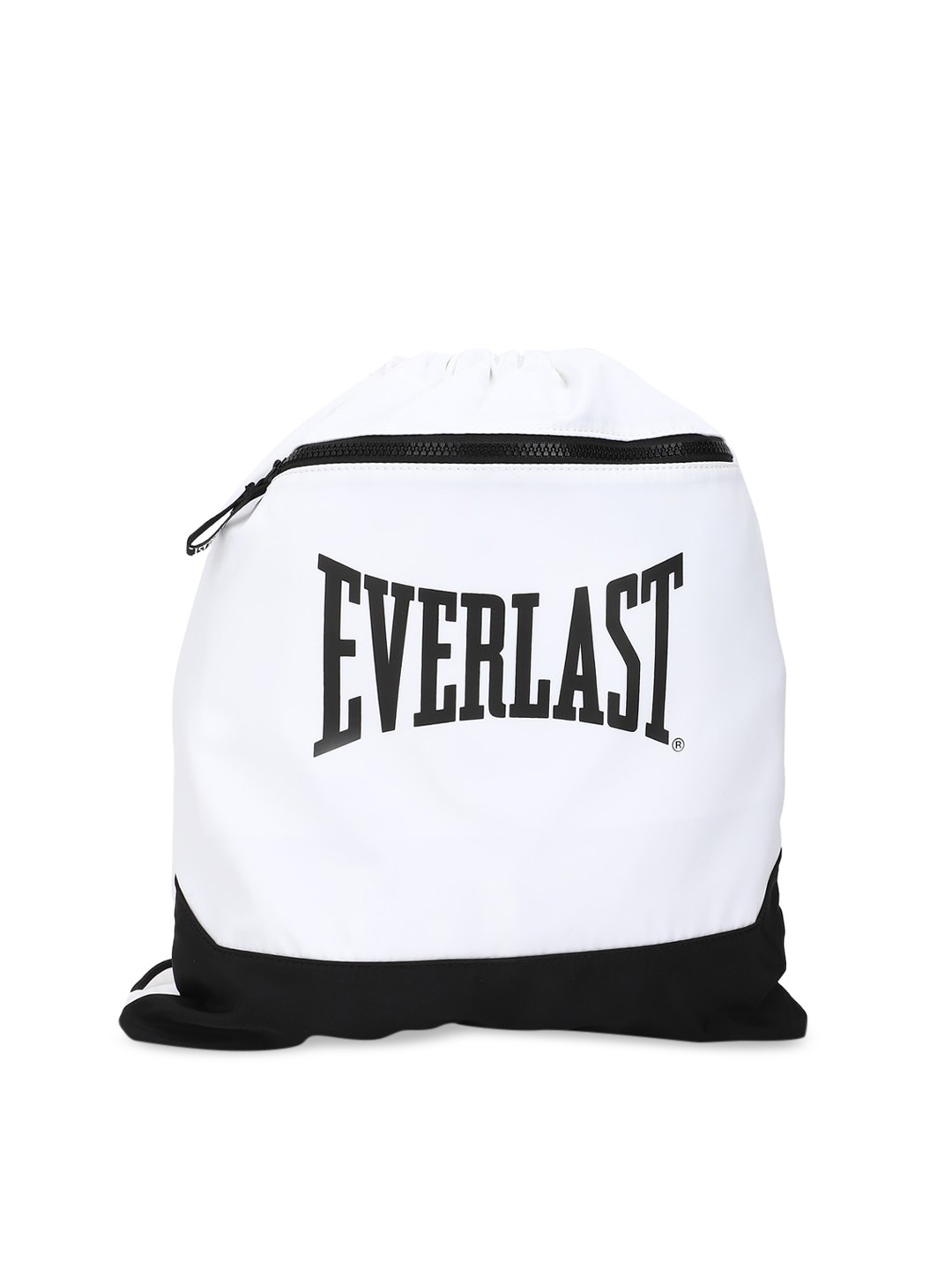 

FOREVER 21 Women White PU Swagger Drawstring Backpack
