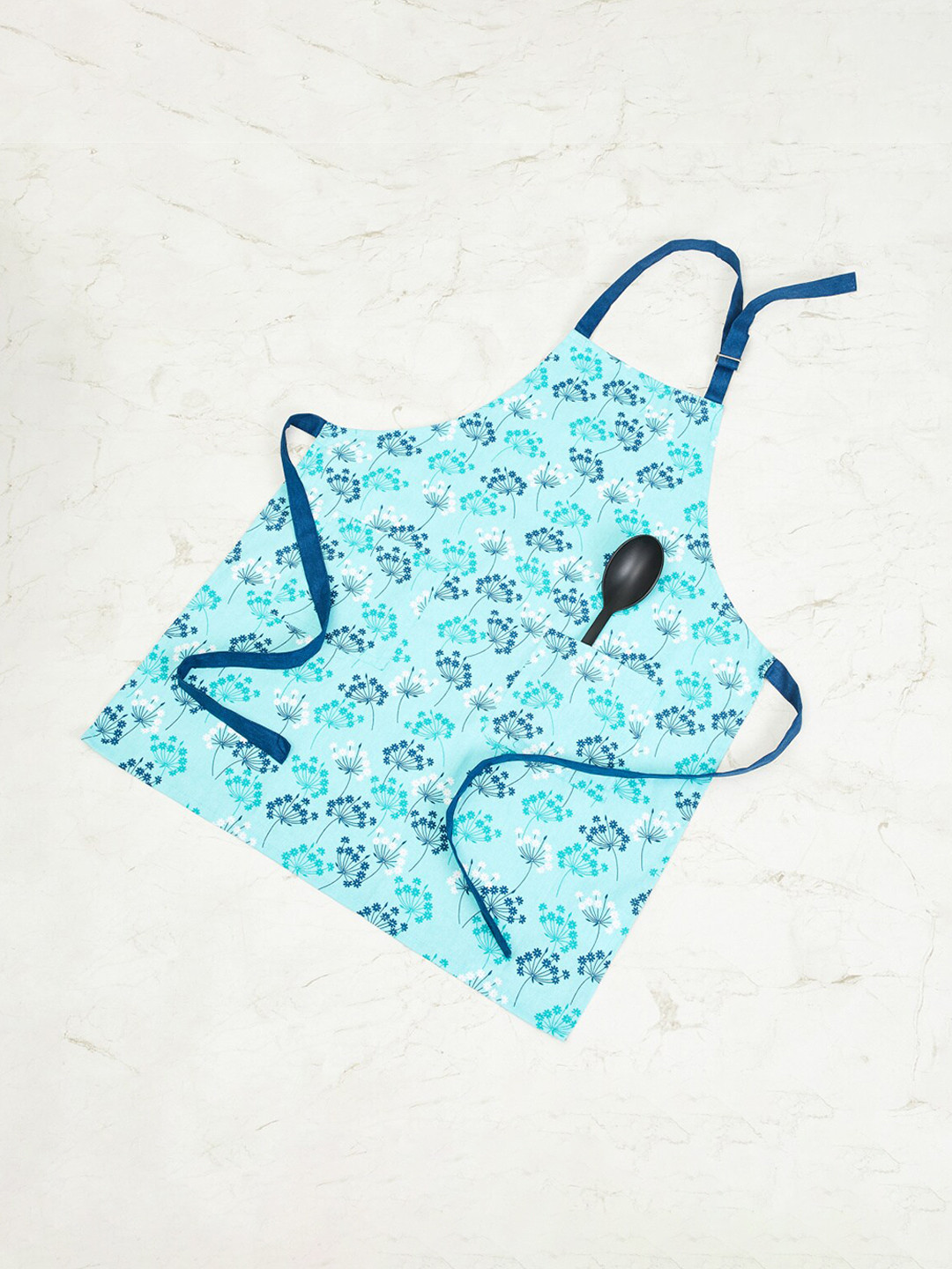 

Home Centre Blue Floral Printed Cotton Aprons