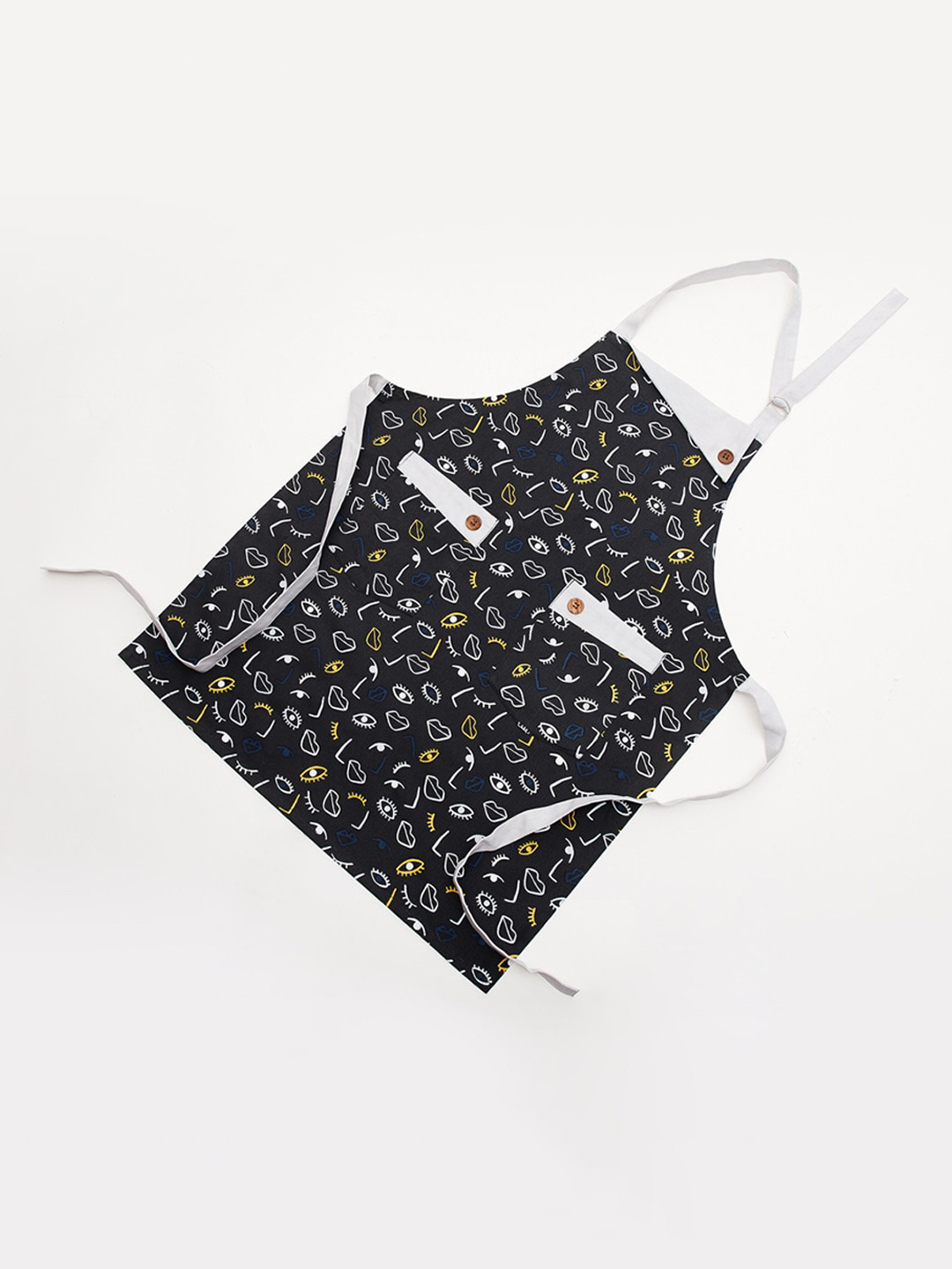 

Home Centre Black & White Printed Cotton Aprons