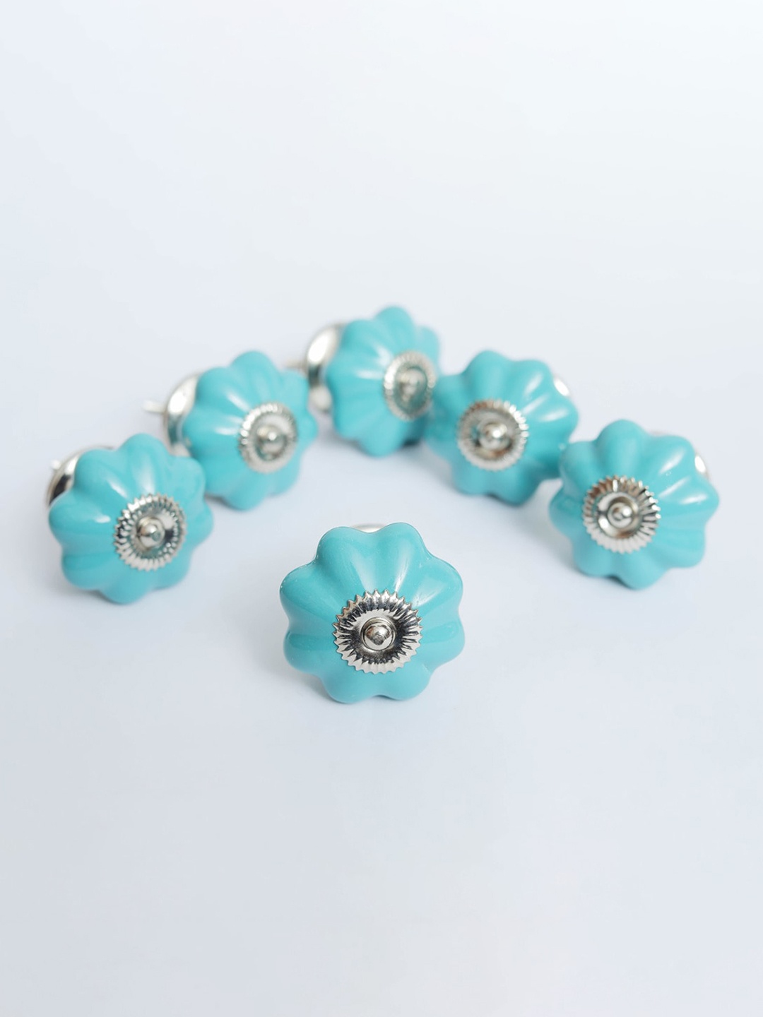 

Home Centre Set of 6 Blue Floral Ceramic Drawer Knob