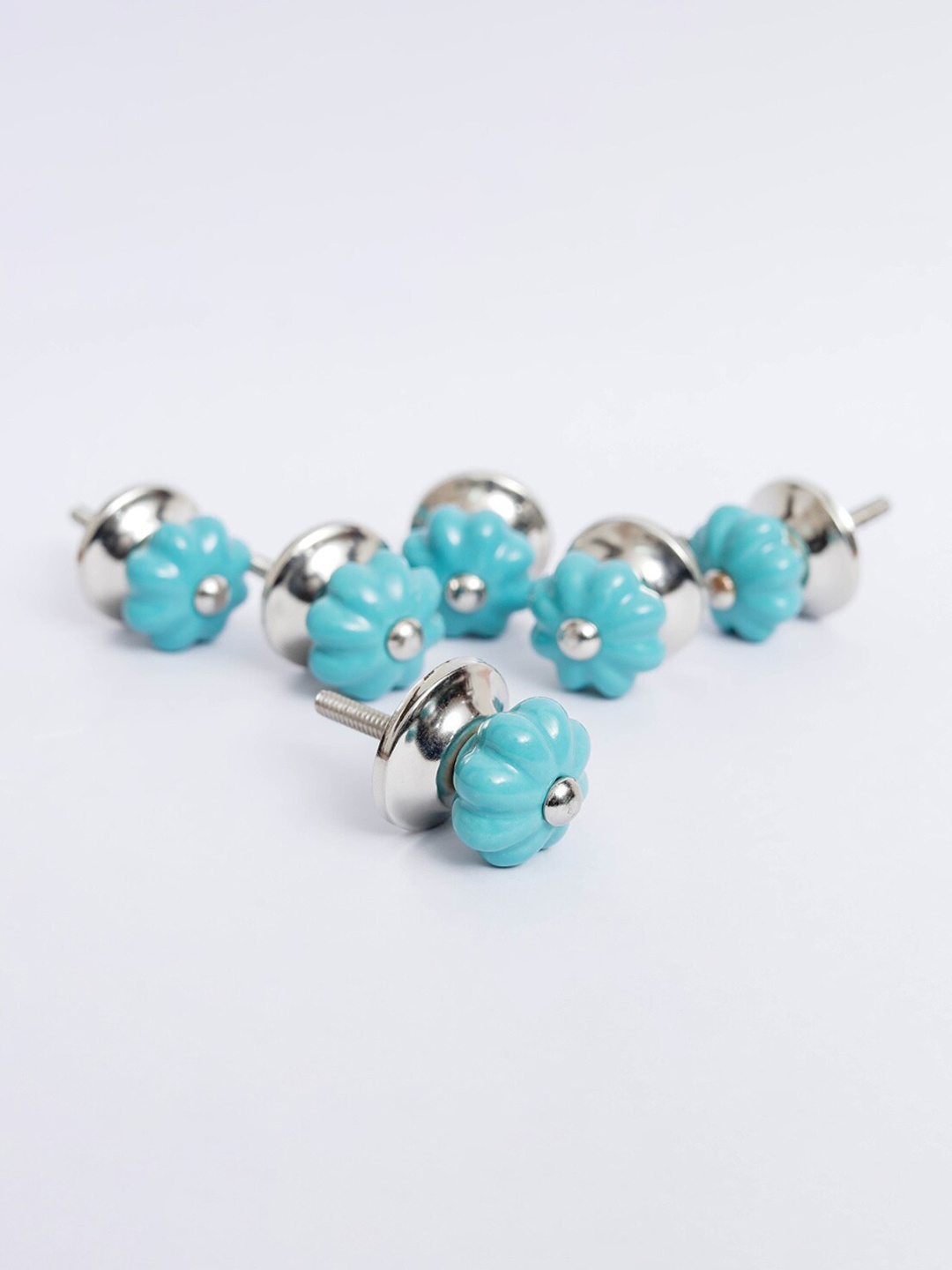 

Home Centre Set of 6 Blue Floral Corsica Venice Ceramic Drawer Knob