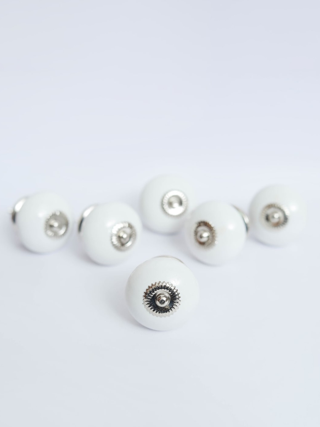 

Home Centre Set of 6 White Ceramic Drawer Knobs