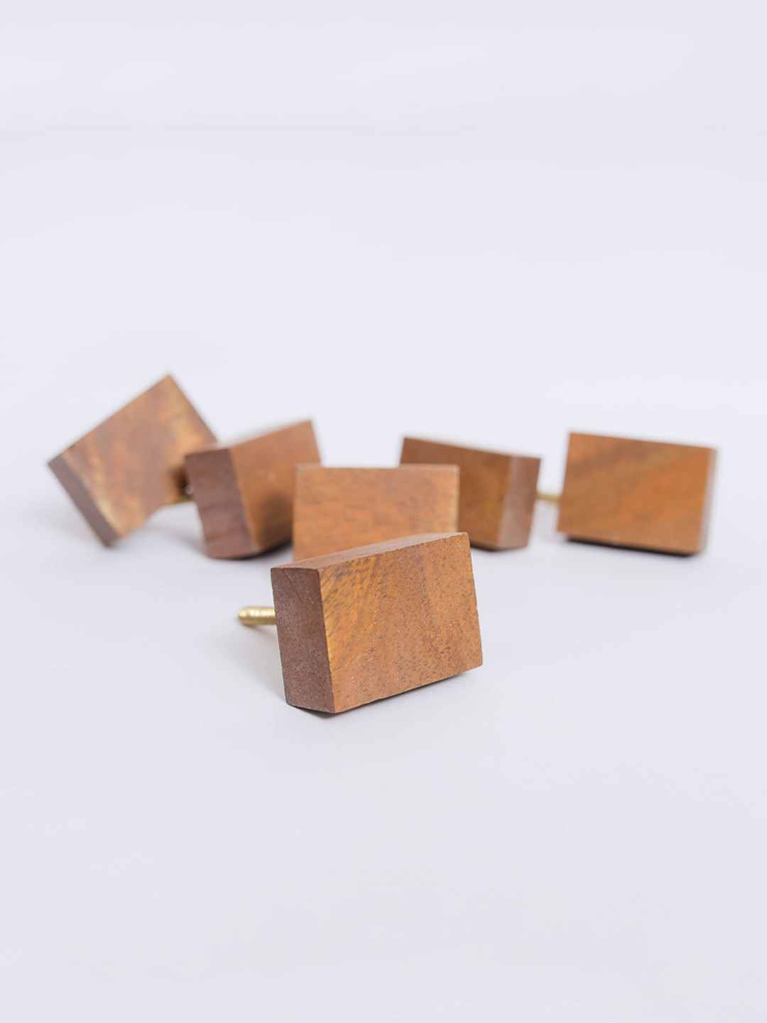 

Home Centre Set of 6 Brown Wooden Drawer Knob