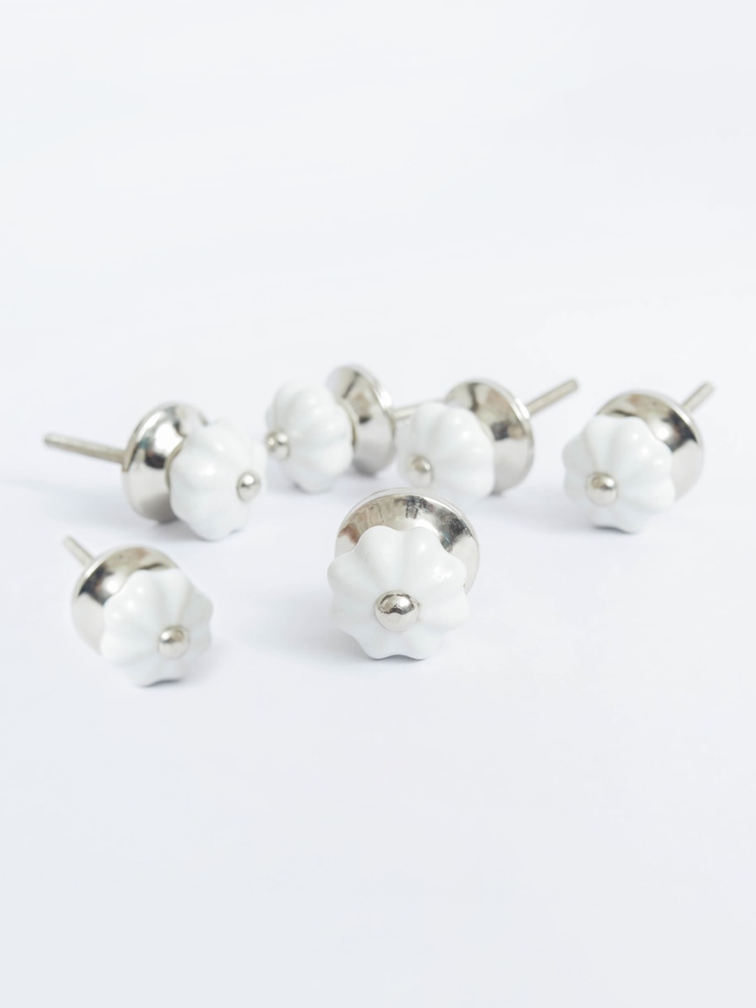 

Home Centre White Set of 6 Corsica Venice Ceramic Drawer Knobs