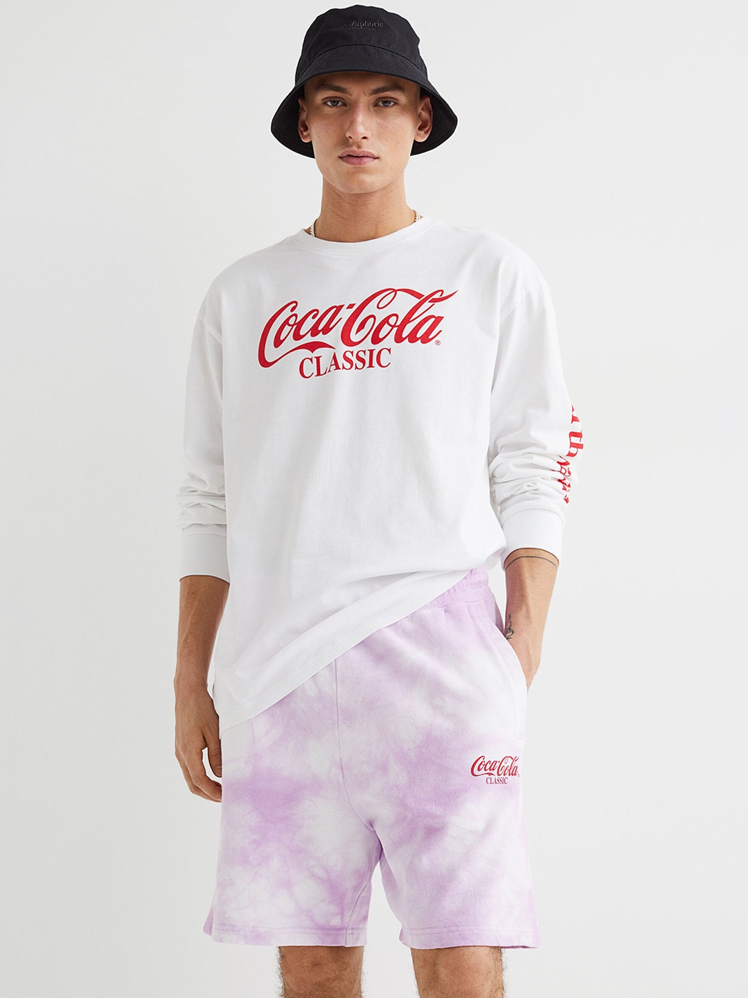 

H&M Men Purple Cotton Relaxed Fit Sweatshorts