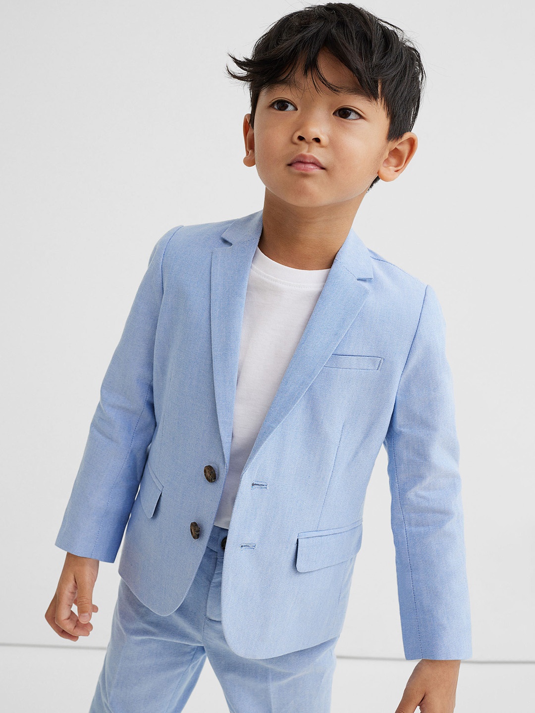 

H&M Boys Blue Single-Breasted Cotton Jacket