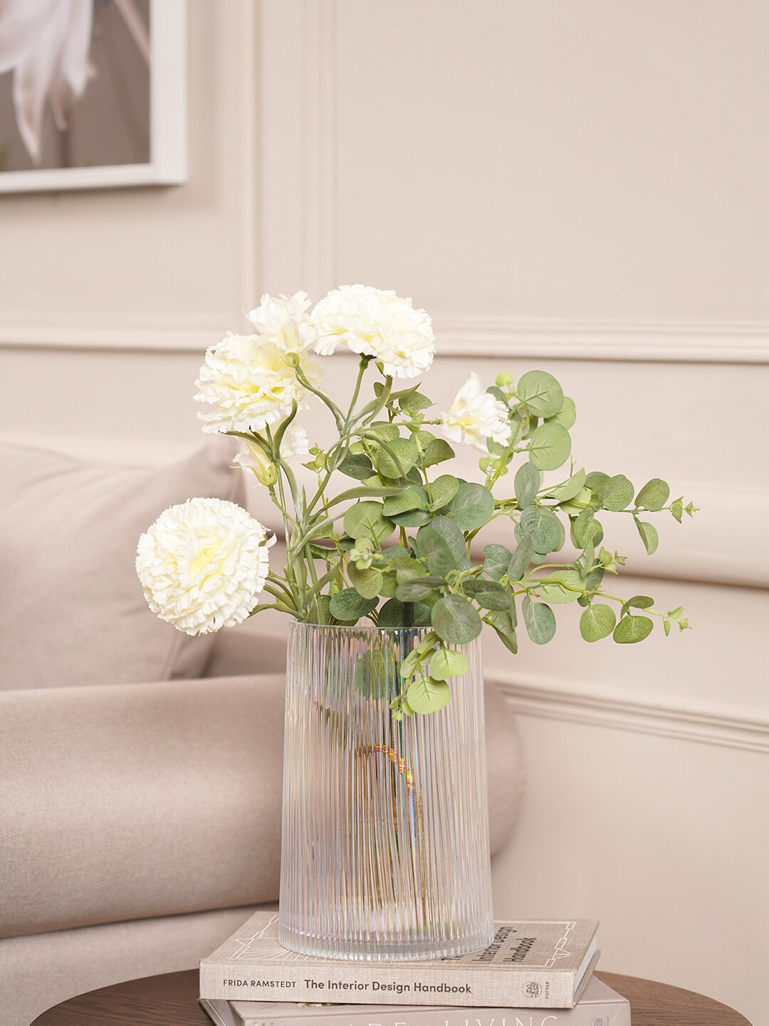 

Pure Home and Living Transparent Large Textured Glass Vase