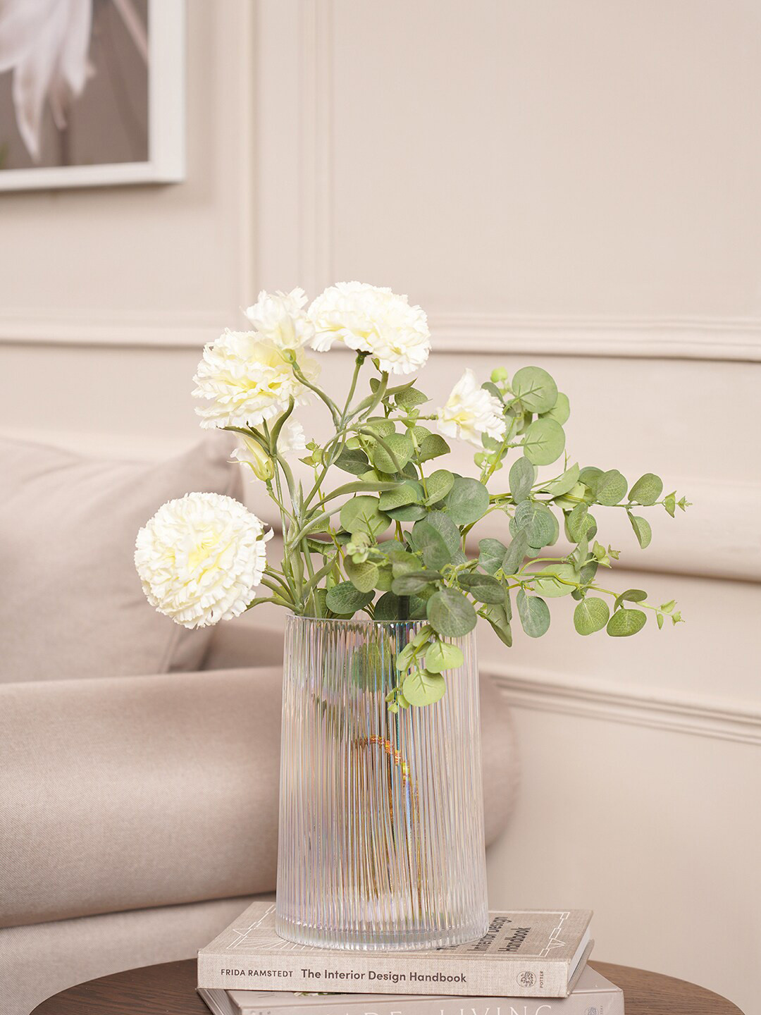 

Pure Home and Living Transparent Textured Glass Vases
