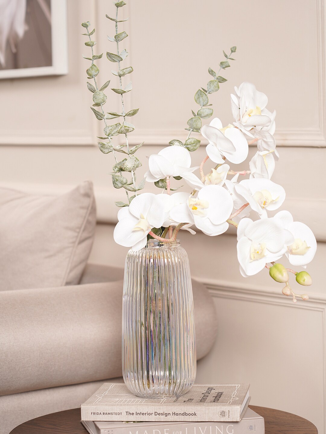 

Pure Home and Living Transparent Textured Glass Vase