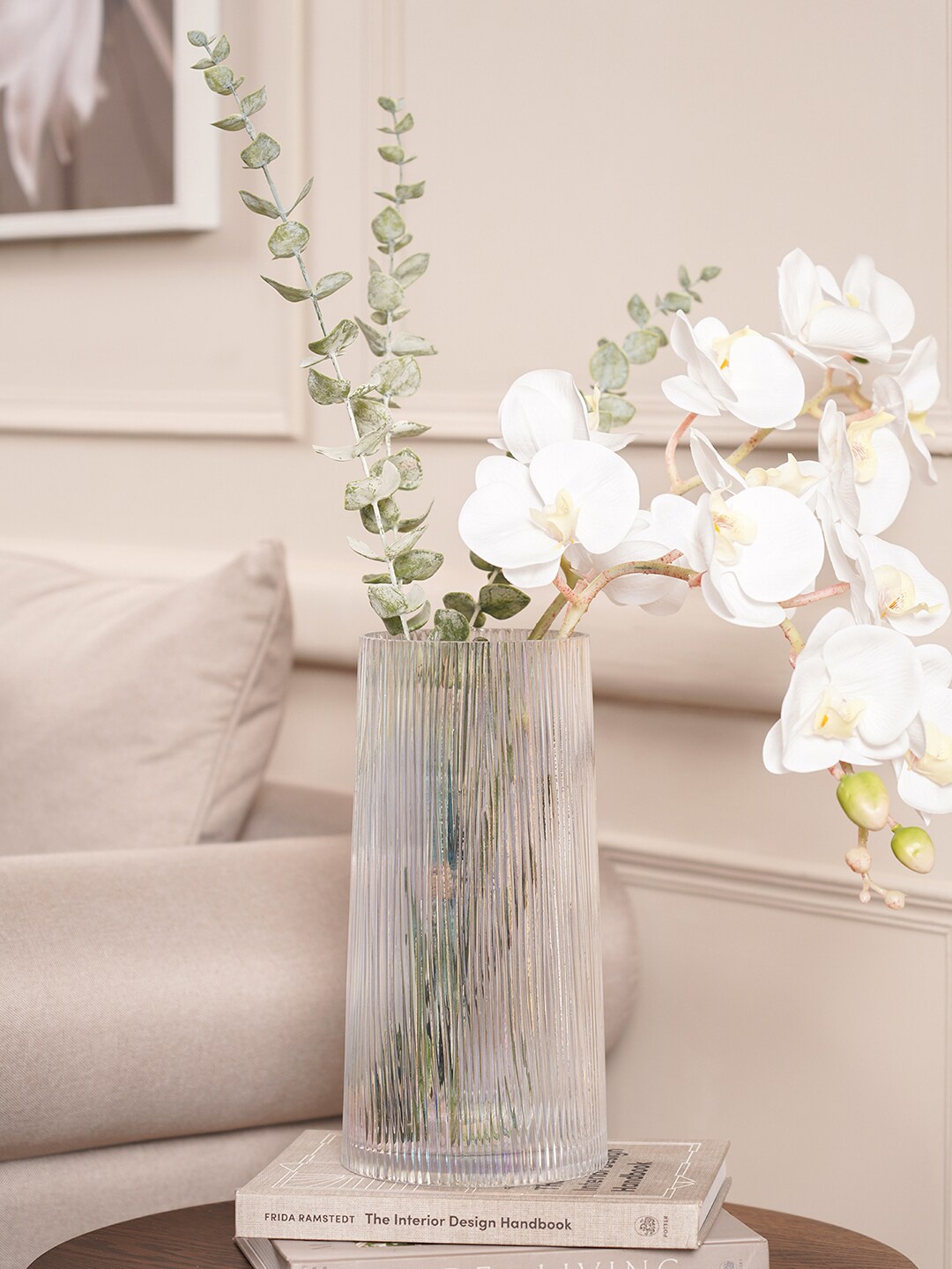 

Pure Home and Living Grey Textured Glass Vase