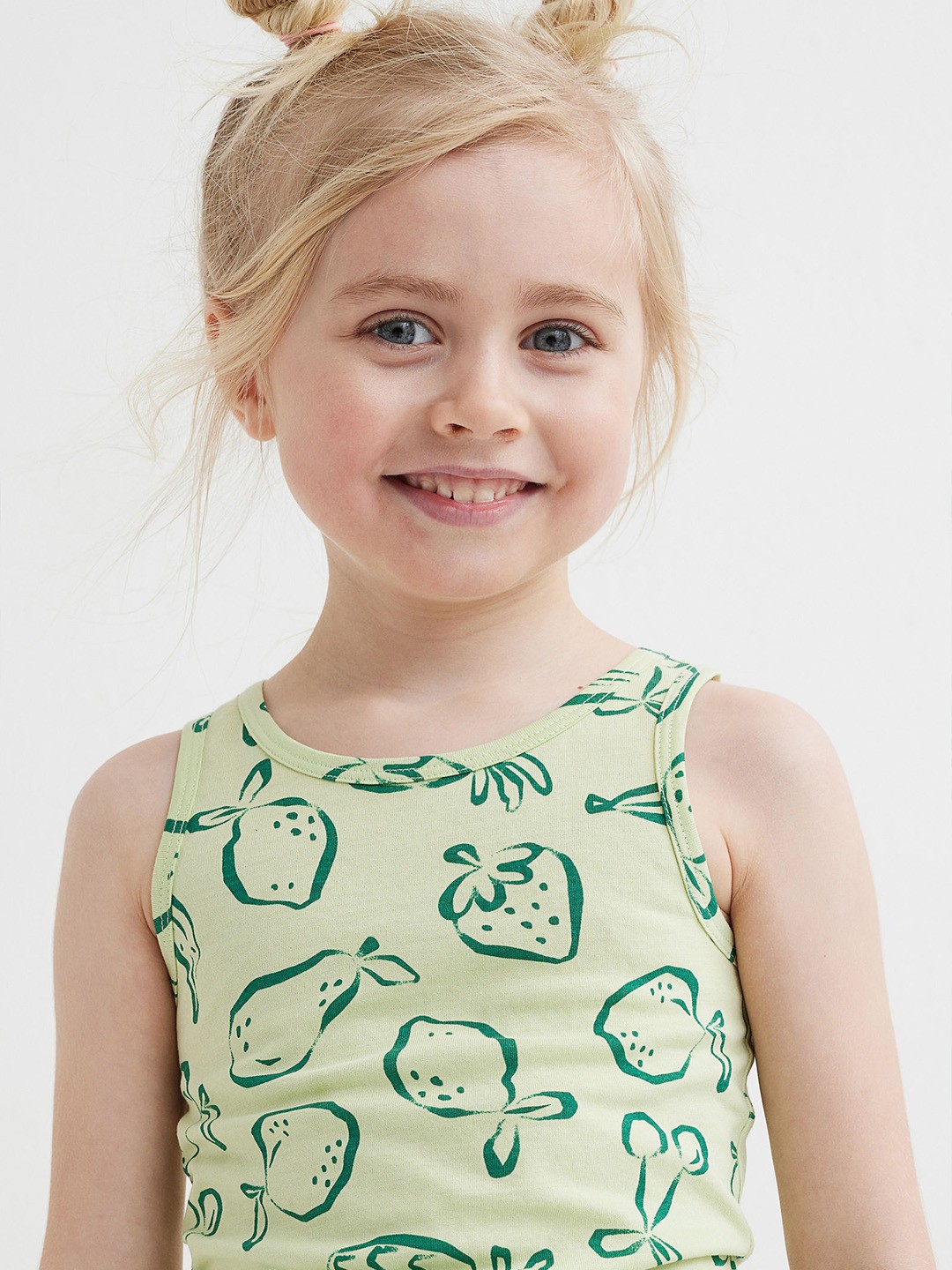 

H&M Girls Green Cotton Jersey Vest Top