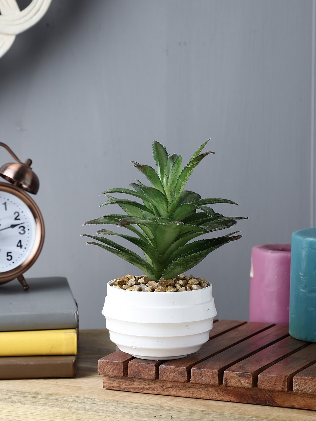 

FOLIYAJ Green Artificial Plants With Pot