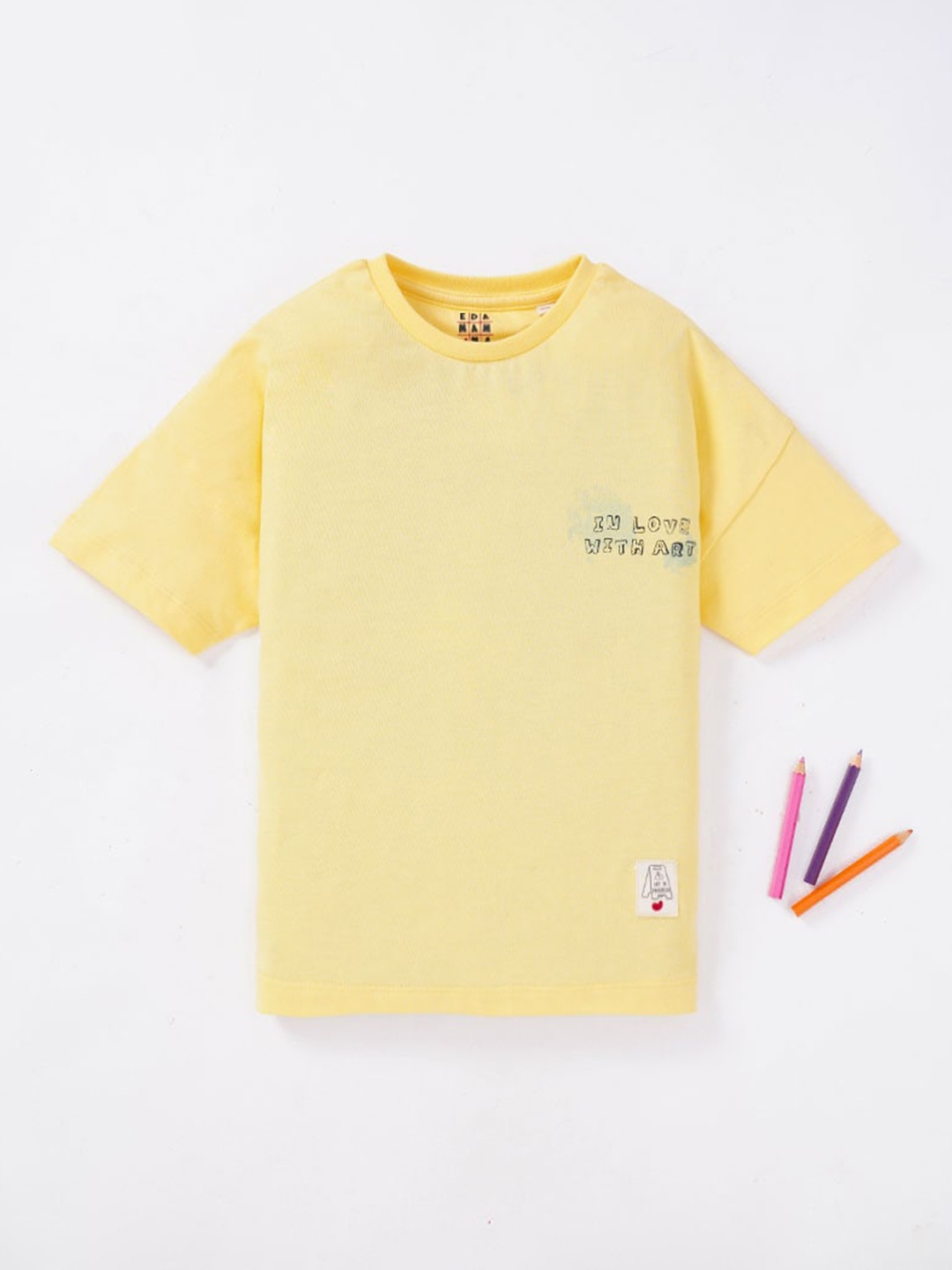 

Ed-a-Mamma Boys Yellow Pack Of 2 Printed T-shirt