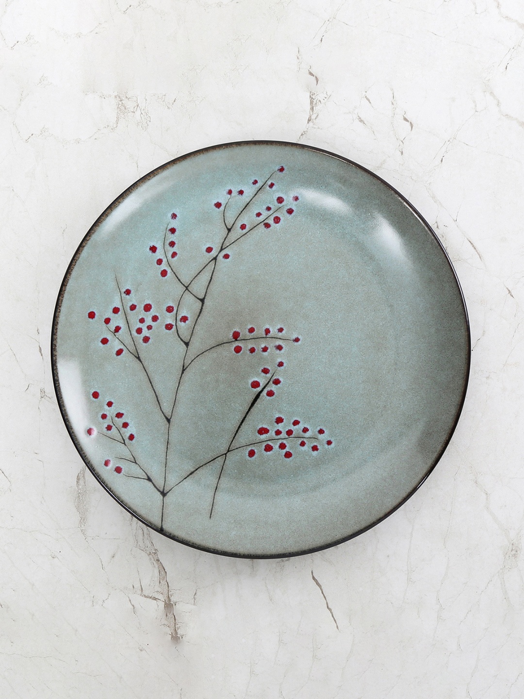 

Home Centre Grey & Red 1 Pieces Printed Stoneware Bernina Glossy Plates
