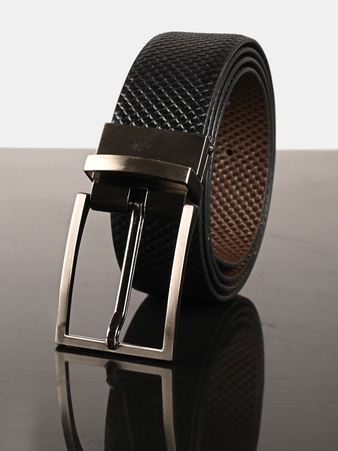 

BuckleUp Men Brown Leather Formal Belt