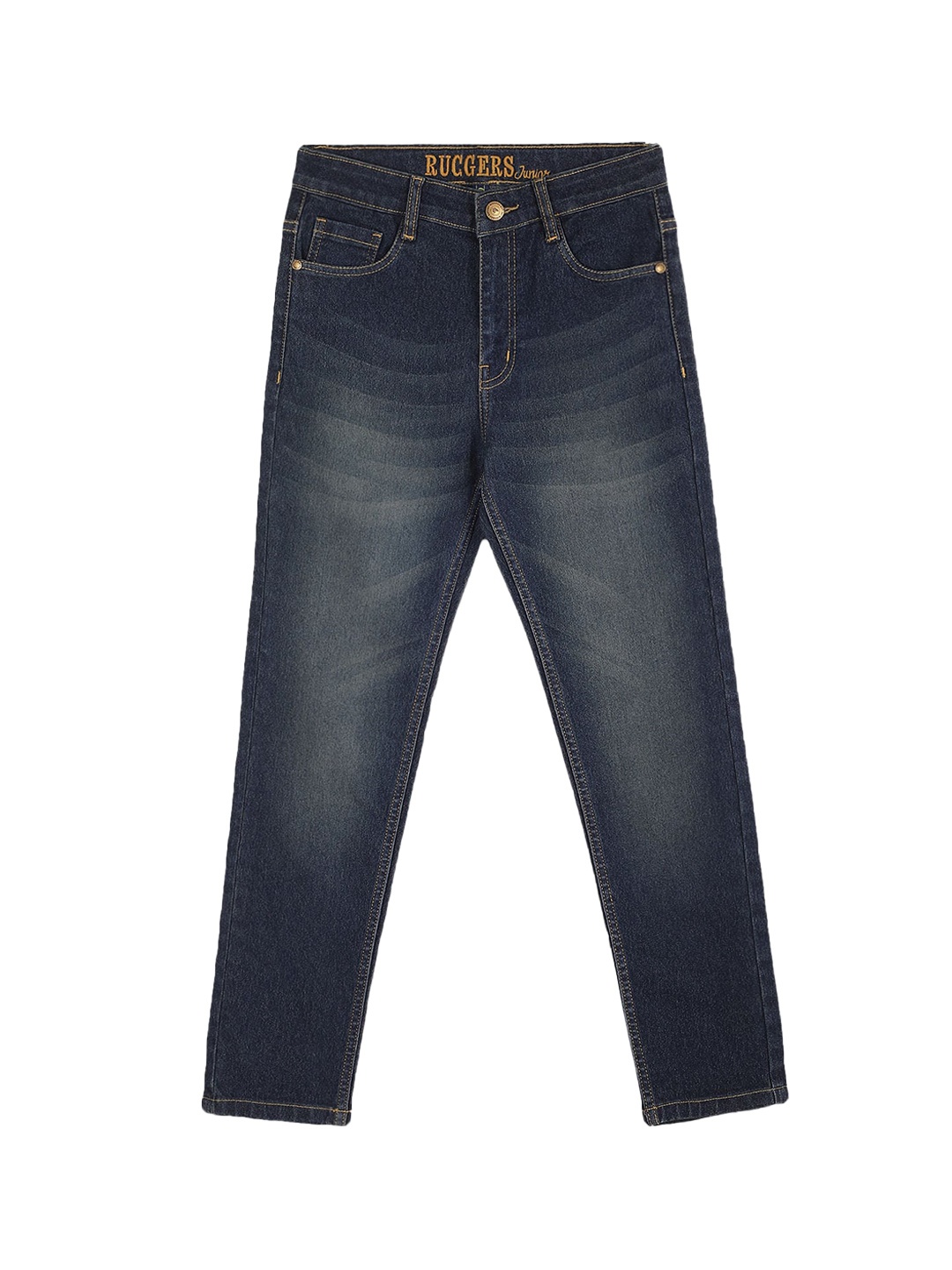 

Ruggers Junior Boys Blue Heavy Fade Jeans, Navy blue