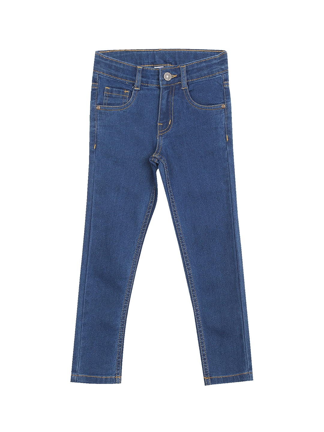 

Donuts Girls Medium Blue Mid Rise Cotton Rinsed Casual wear Jeans