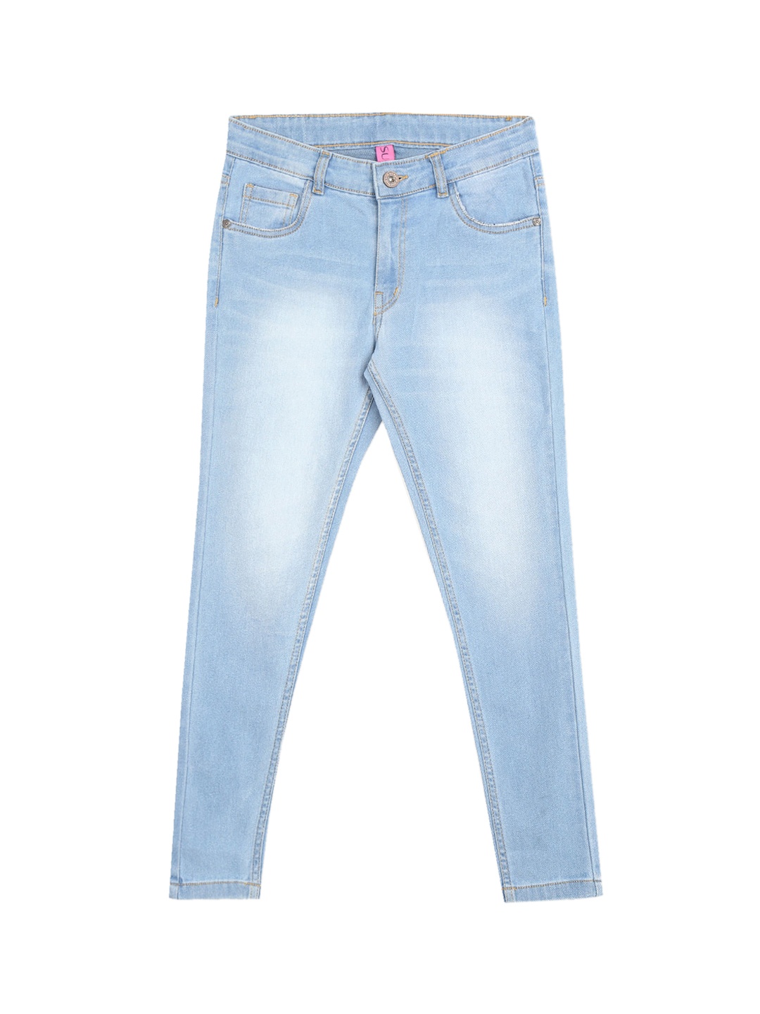 

SUGR Girl Girls Blue Heavy Fade light Shade Mid Rise Jeans