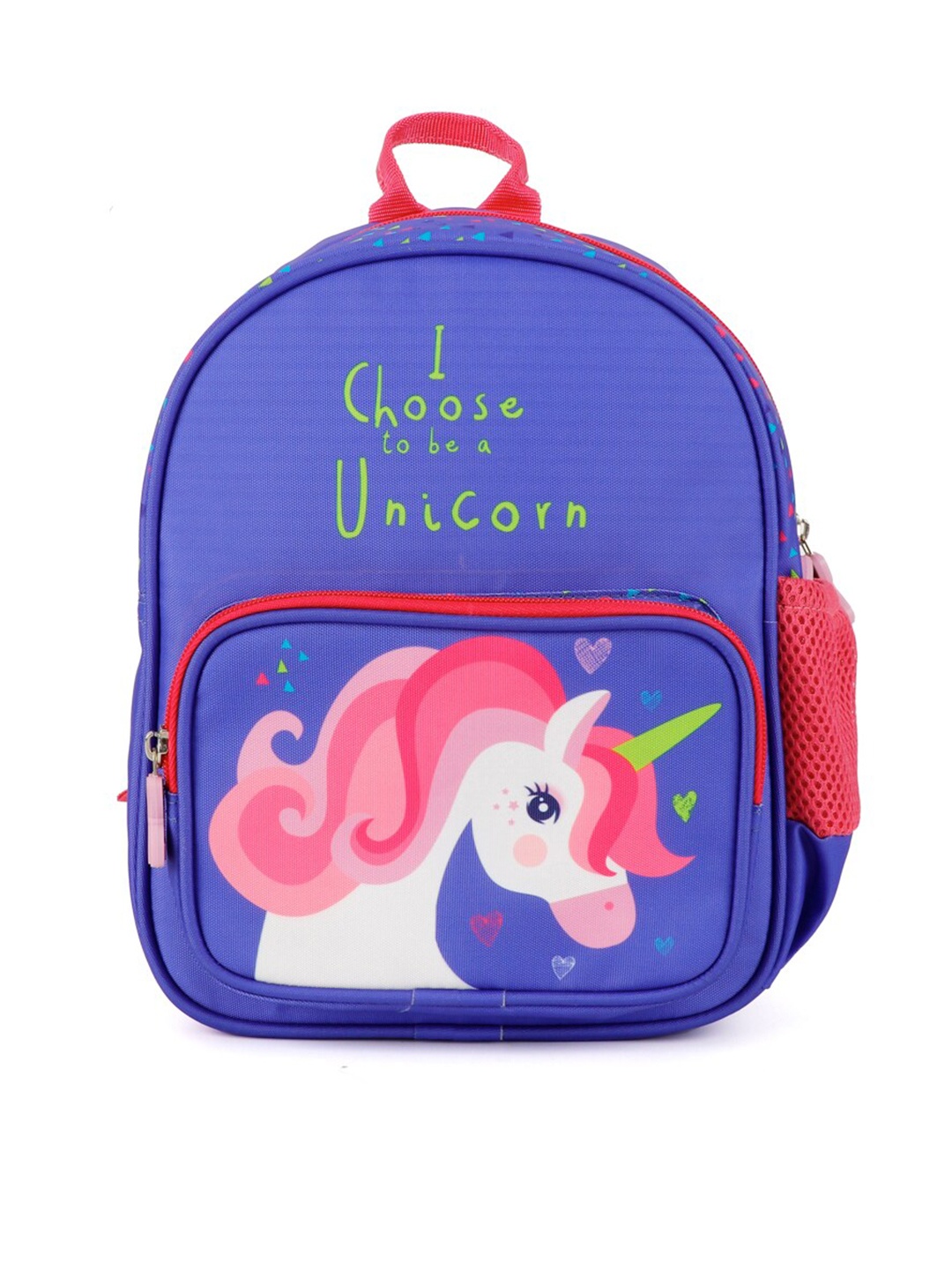 

QIPS Girls Purple & Pink Graphic Printed Backpack