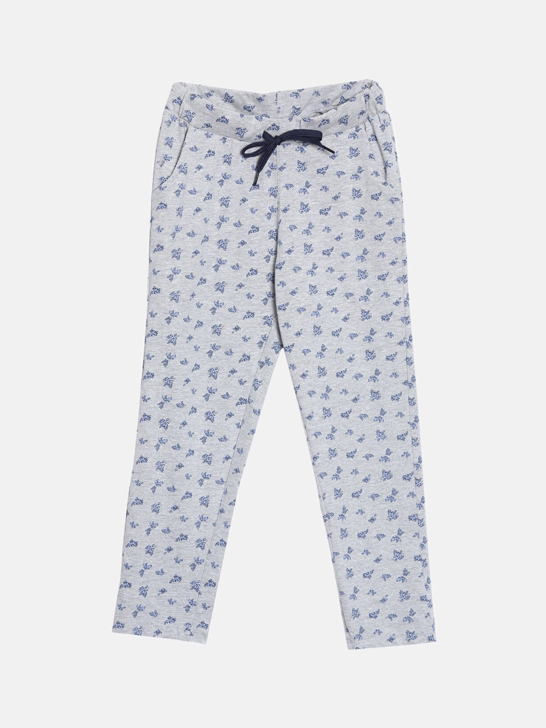 

Kryptic Girls Grey Printed Pure Cotton Lounge Pants