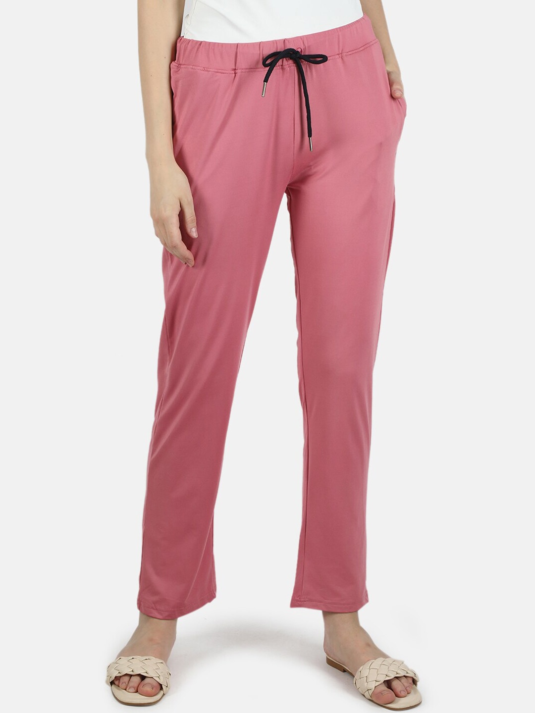 

Monte Carlo Women Pink Solid Lounge Pants