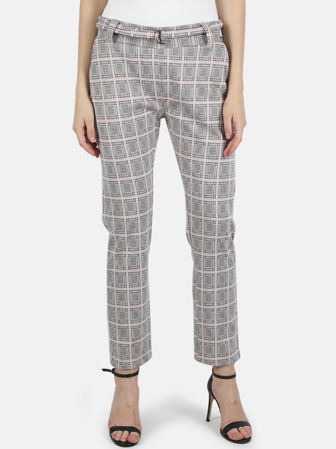 

Monte Carlo Women Pink Printed Trousers