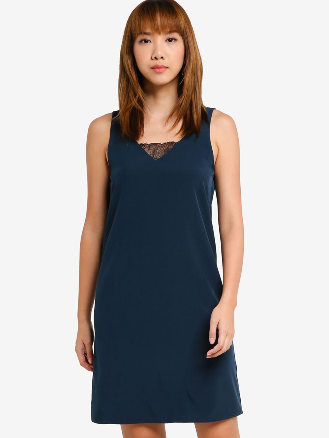 

ZALORA BASICS Women Green Solid A-Line Dress