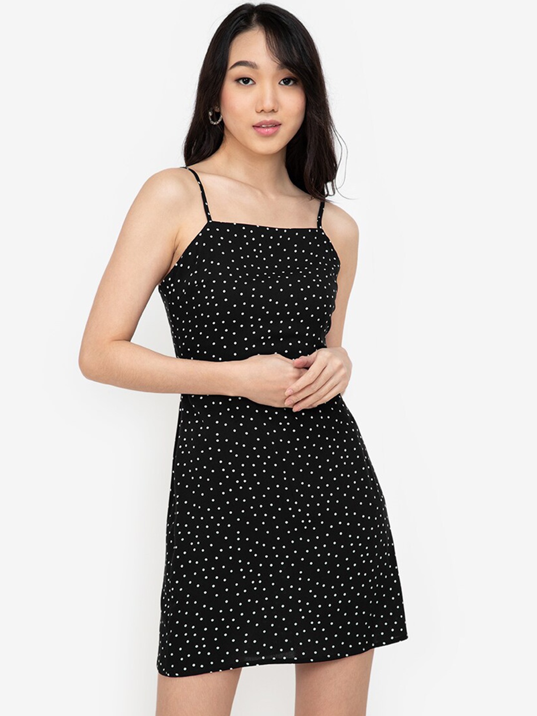 

ZALORA BASICS Black & White Tie Back Sheath Dress