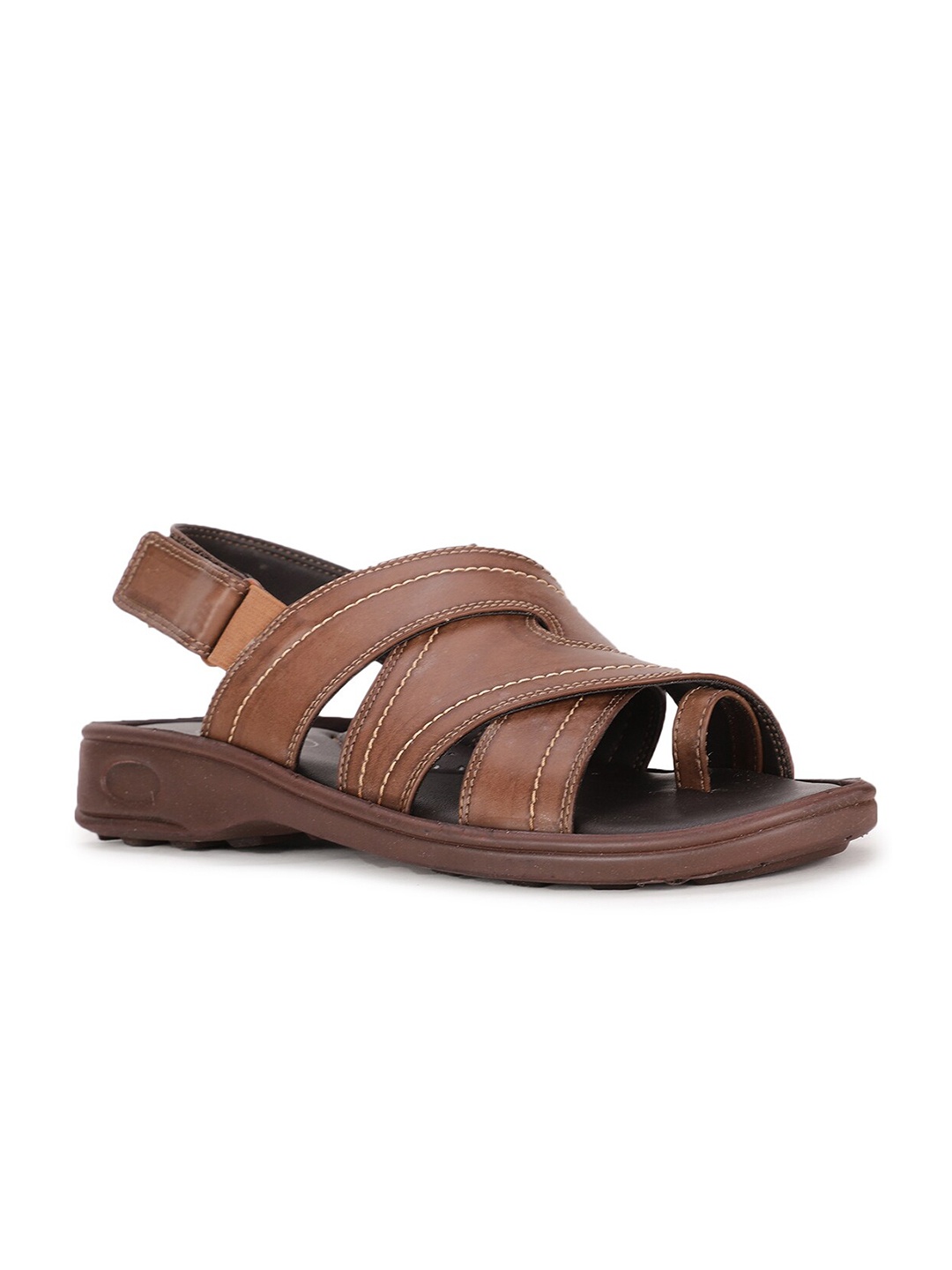 

Bata Men Brown Solid Comfort Sandals