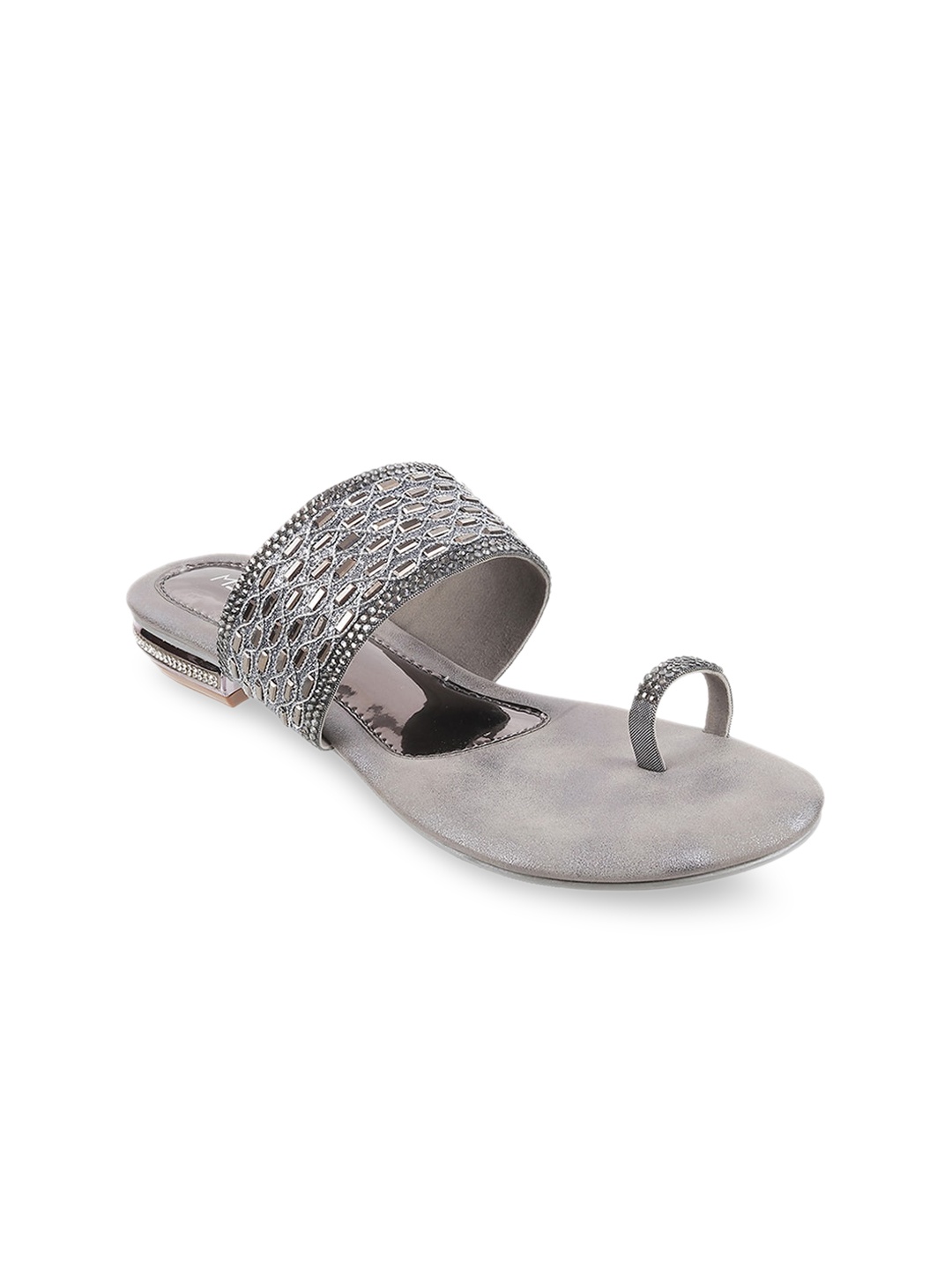 

Metro Women Grey One Toe Flats