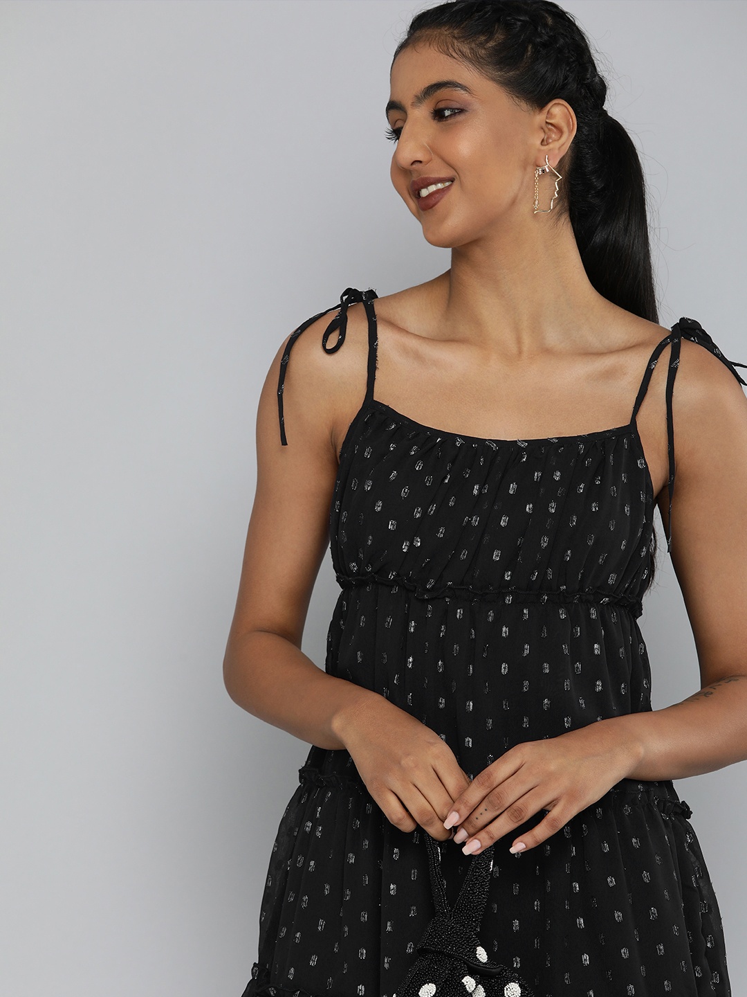 

MAGRE Black & White Chiffon Dress