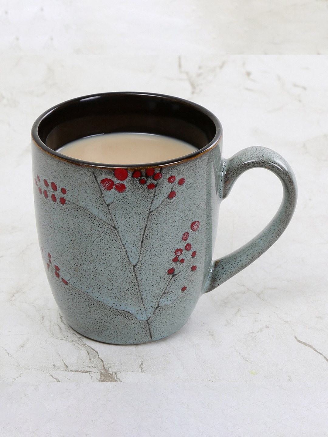 

Home Centre Grey & Red Printed Stoneware Glossy Mugs