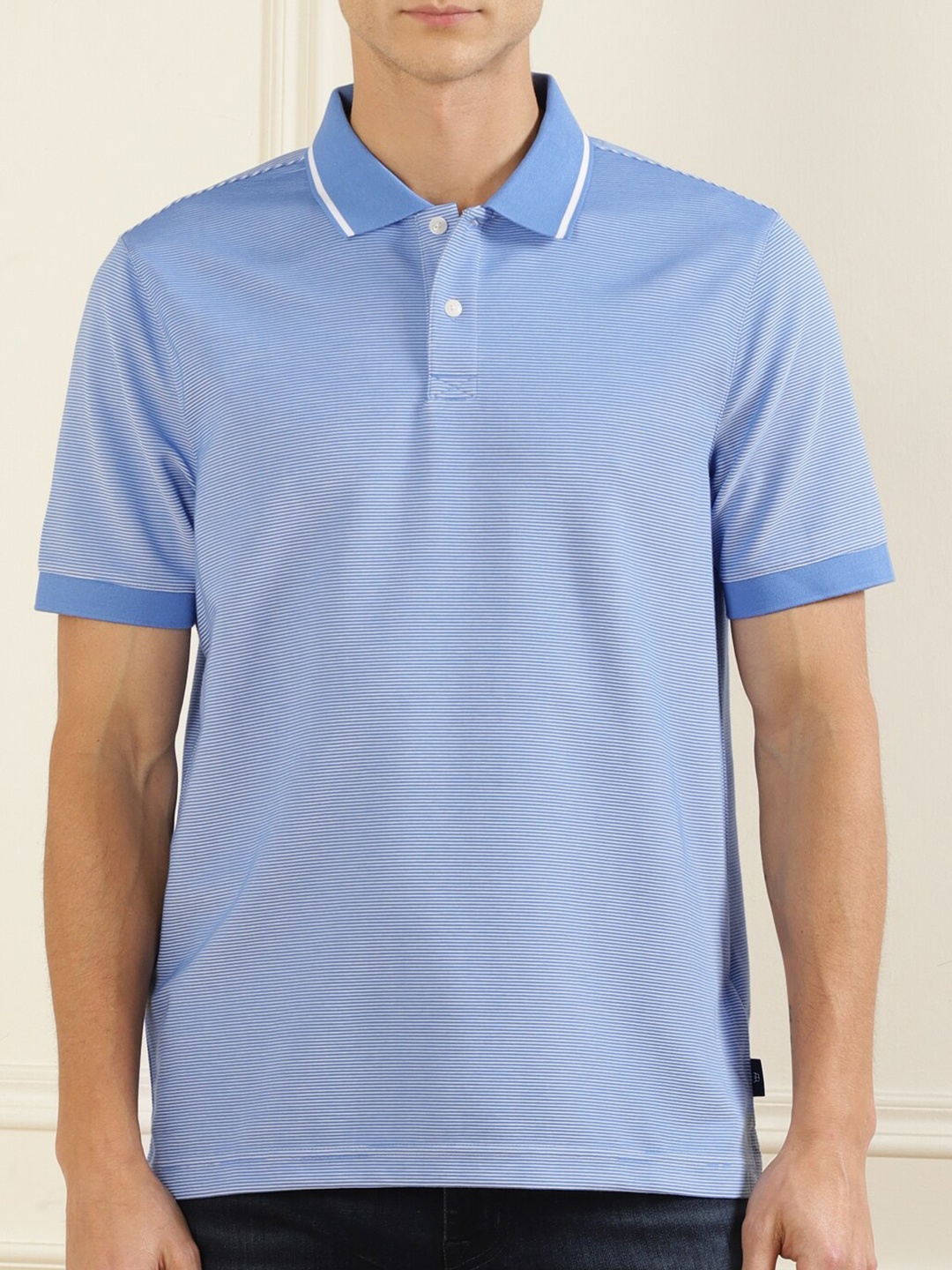 

Ted Baker Men Blue Polo Collar T-shirt