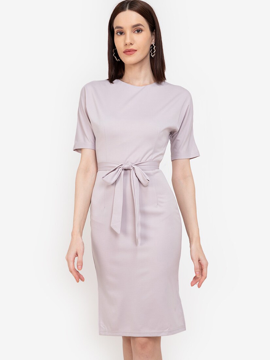 

ZALORA WORK Grey Sheath Dress