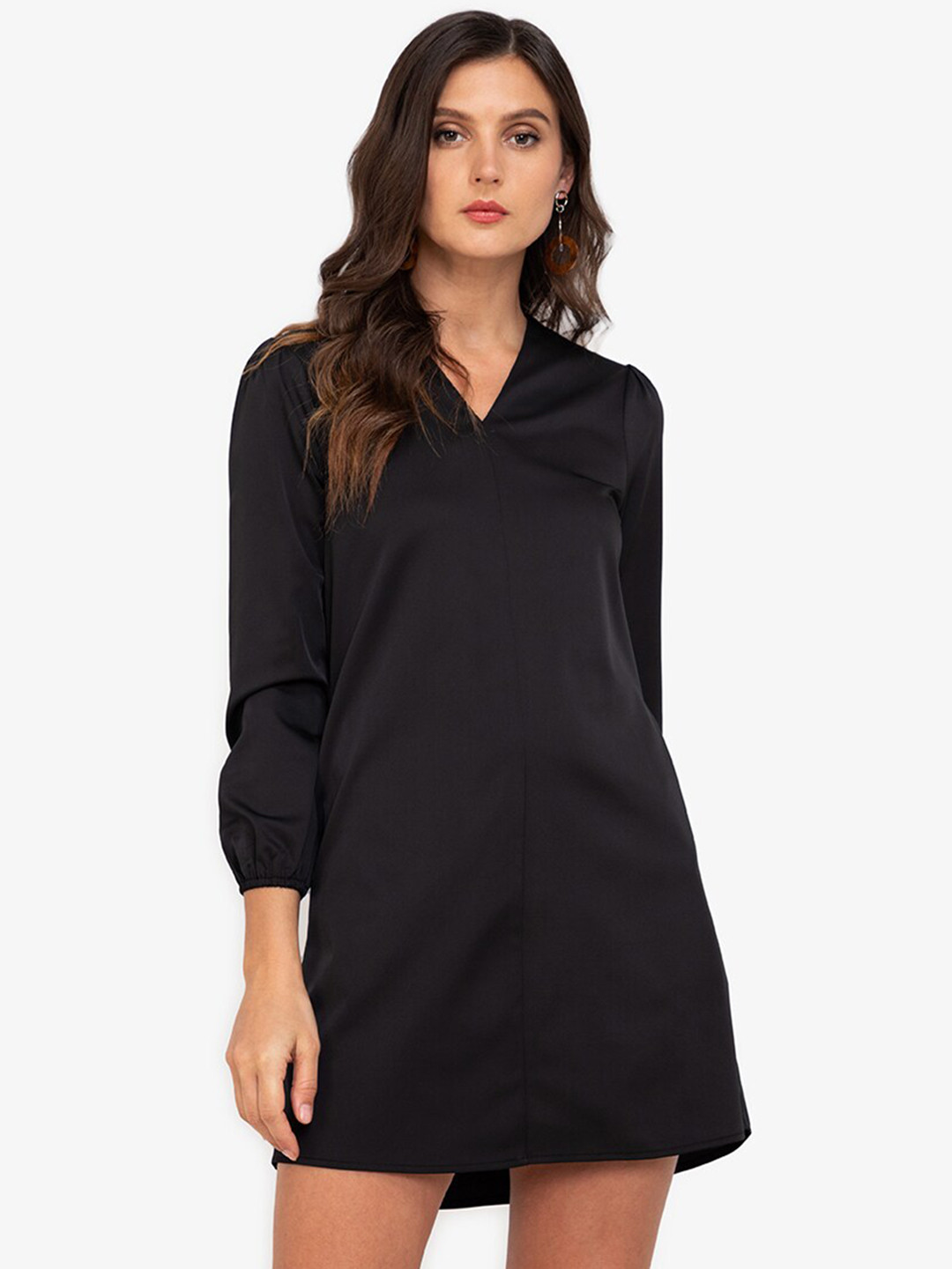 

ZALORA WORK Black A-Line Mini Dress