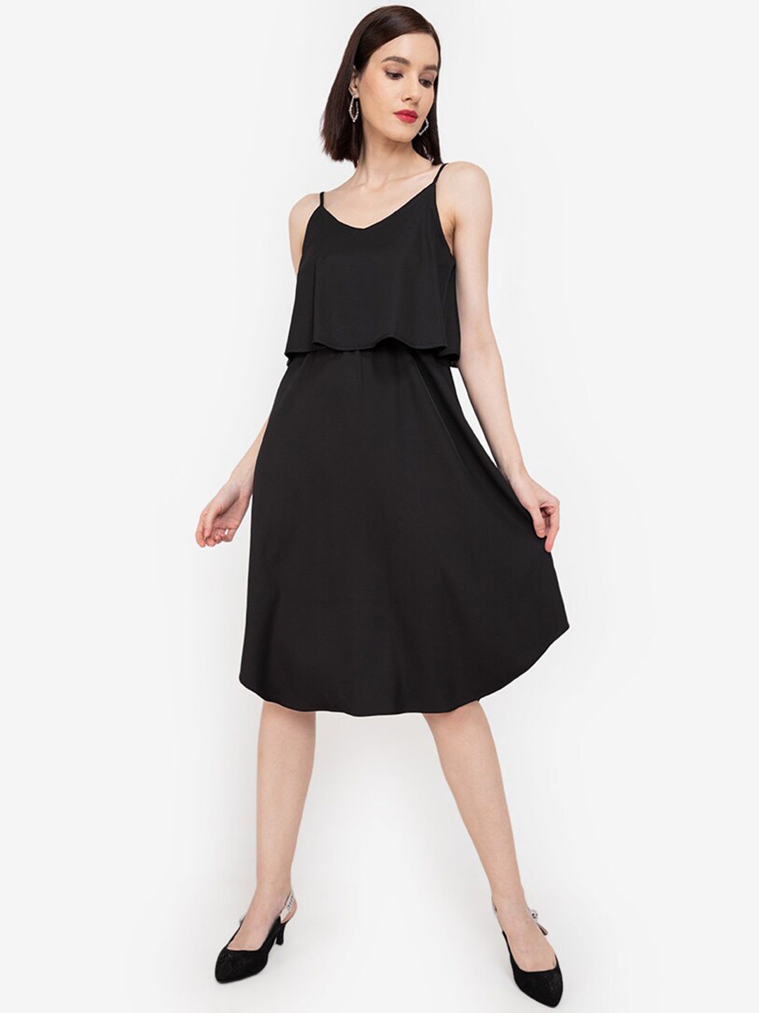 

ZALORA WORK Black Maternity A-Line Midi Dress