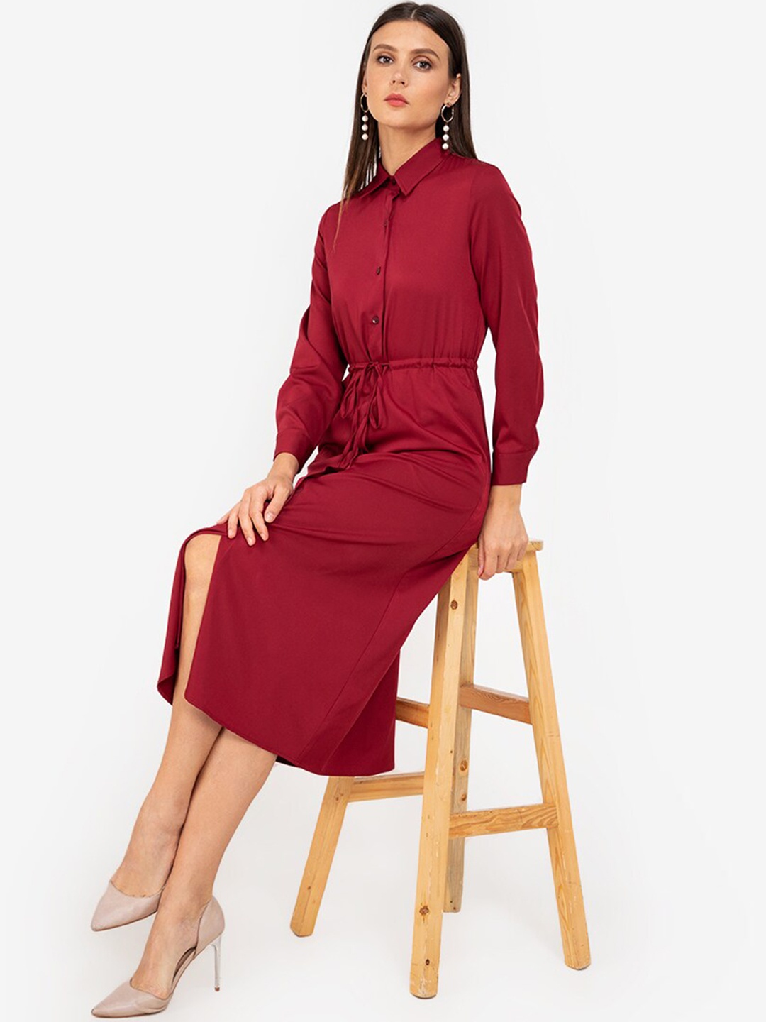 

ZALORA WORK Red Shirt Dress