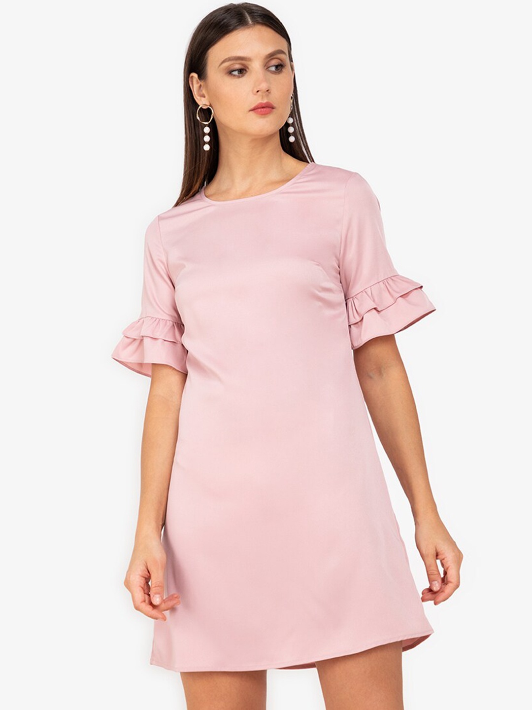 

ZALORA WORK Pink A-Line Mini Dress